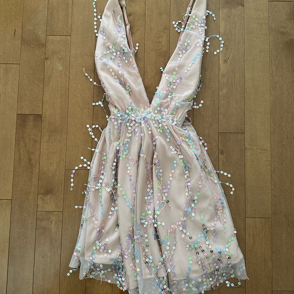 Selfie Leslie Ariana Sequin Party Dress